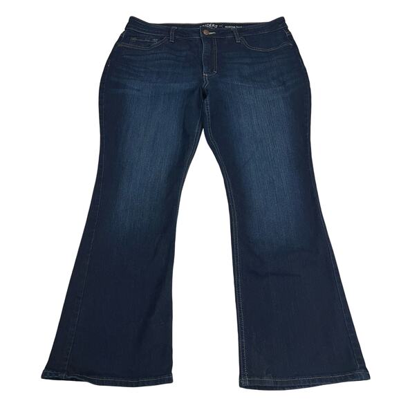 Lee Riders Midrise BootCut Dark Wash Jeans Stretch Denim Size 16P - Picture 13 of 13